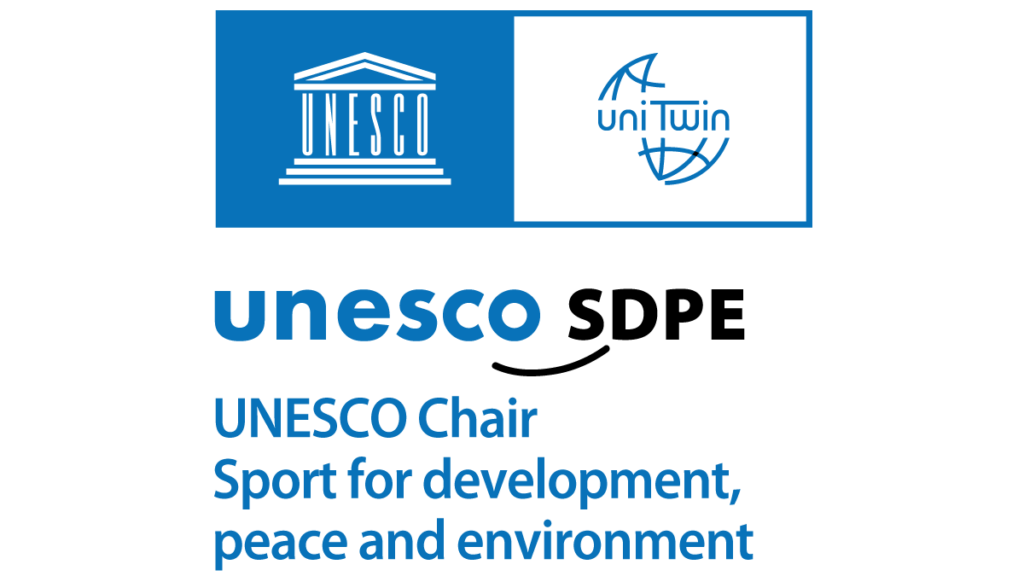 Logo UNESCO Chair Sport for development, peace and environment