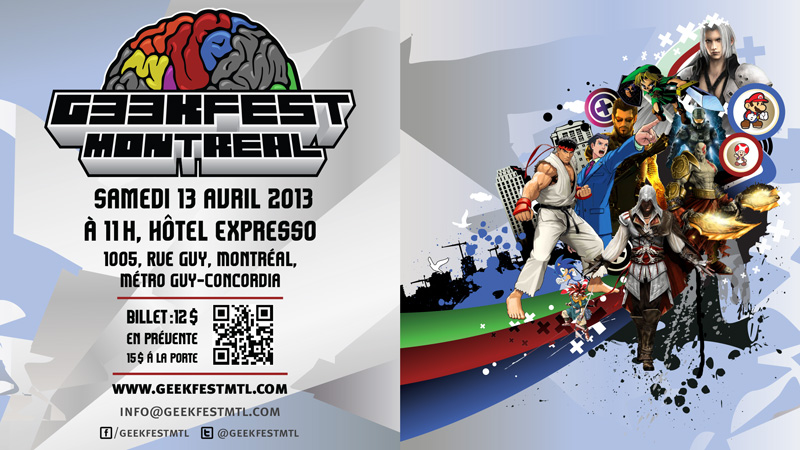 Affiches, flyers et programme du Geekfest 2013